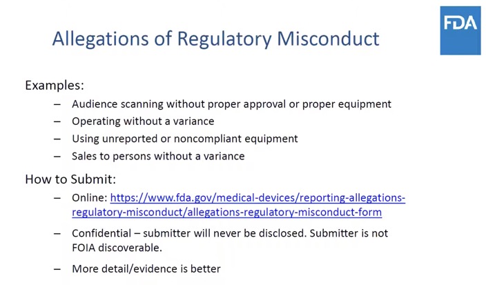 FDA Nov 2021 how to report